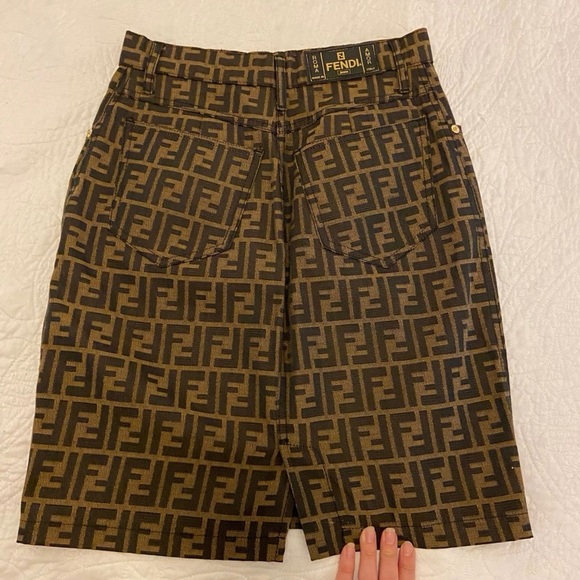 Vintage Fendi Zucca Skirt Size IT 44 - Picture 9 of 10